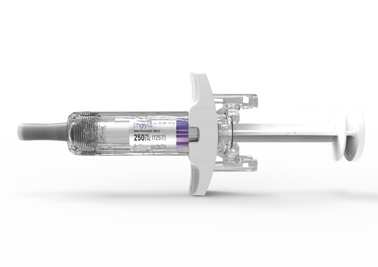 Image of the EBGLYSS (TM) (lebrikizumab-lbkz) 250 mg/2mL Prefilled Syringe