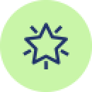 Shining star icon