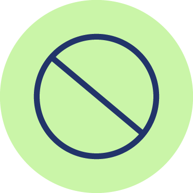 Circle with a slash icon