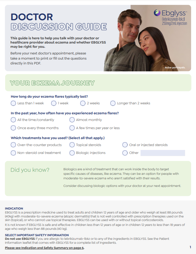 Doctor discussion guide PDF